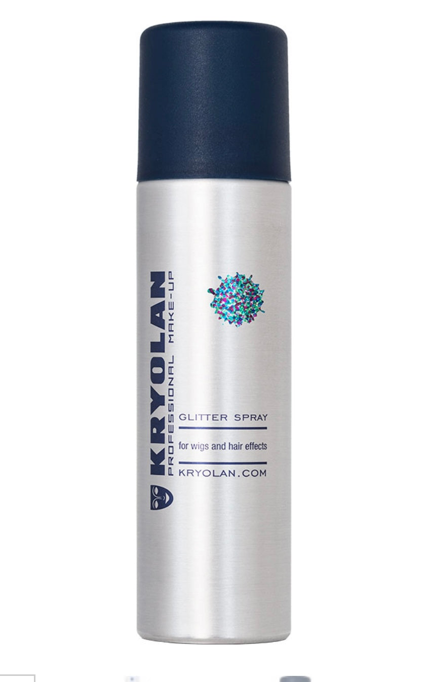 Spray de glitters multicolores